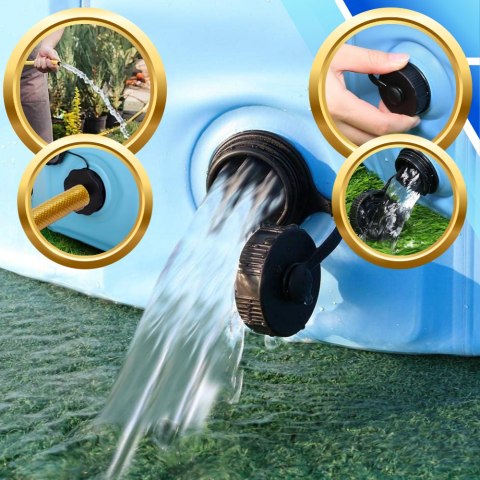 Basen składany dla psa i dzieci 160 x 30 cm turystyczny ogrodowy przenośny łatwe składanie