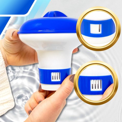 DOZOWNIK CHEMII DO BASENU CHLORU TABLETEK CHEMII BASENOWEJ PŁYWAJĄCY