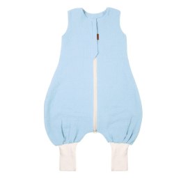 Hi Little One śpiworek do spania letni z nogawkami TOG 1,0 muślin Baby blue roz S
