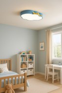 Lampa LED sufitowa plafon do pokoju dziecięcego ściemniana + pilot chmurka niebieska