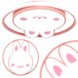 Lampa LED sufitowa plafon do pokoju dziecięcego ściemniana + pilot króliczek