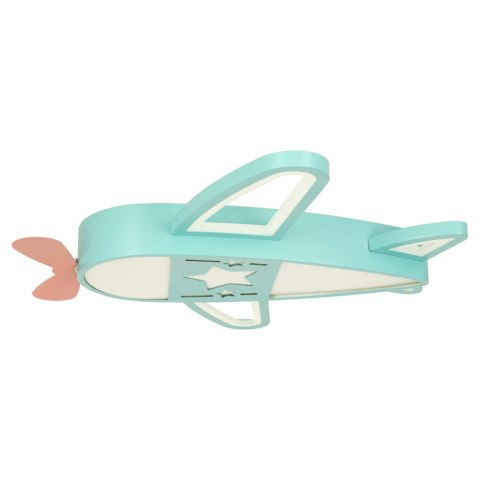 Lampa LED sufitowa plafon do pokoju dziecięcego ściemniana + pilot samolot