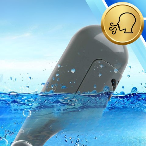 Maska do Nurkowania Pełnotwarzowa S/M Składana do Pływania Snorkelingu SZARA