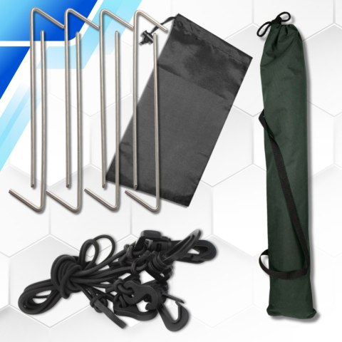 PARASOL WĘDKARSKI NAMIOT NA RYBY PEŁNY Z OSŁONĄ Z BOKAMI WODOODPORNY 240 cm