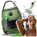 Prysznic turystyczny kempingowy solarny 20L przenośny zbiornik na wodę, biwakowy