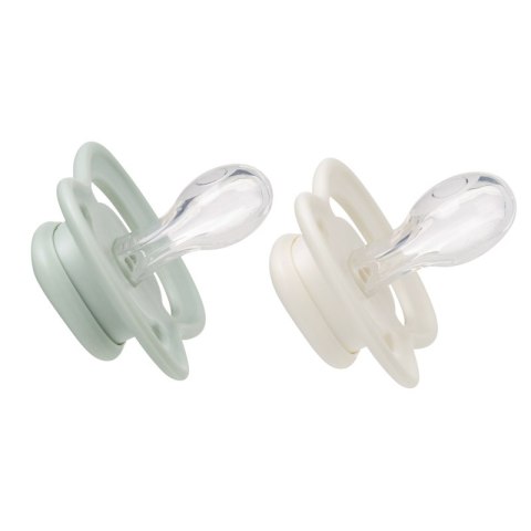 B.BOX BB300310 Smoczek dla noworodka i niemowlaka 2 szt symetryczny silikonowy 0-6m szałwia/wanilia