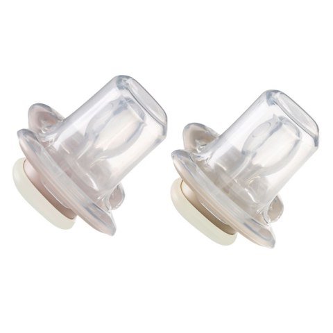 B.BOX BB300811 Smoczek silikonowy symetryczny 6m+ 2 szt glow in the dark róż/latte