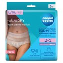 CANPOL 78/012 Oddychające majtki poporodowe 2w1z podkładem L/XL