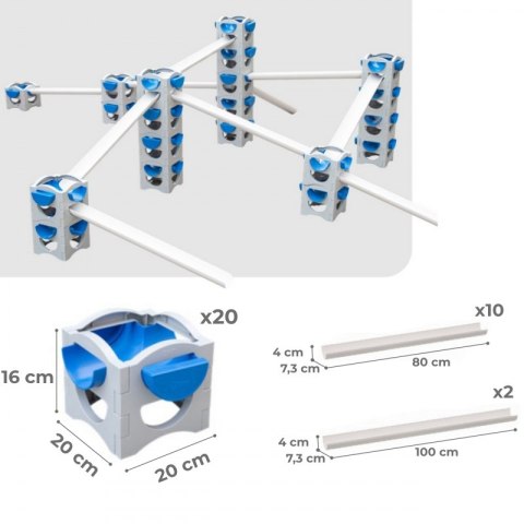 CLASSIC WORLD EDU Zestaw Konstrukcyjny XXL Droga Wody STEM