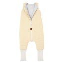 Hi Little One śpiworek dwustronny z nogawkami TOG 1,5 BIO muślin SLIM BAG CREAM/WHITE roz M