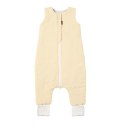 Hi Little One śpiworek dwustronny z nogawkami TOG 1,5 BIO muślin SLIM BAG CREAM/WHITE roz M