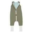 Hi Little One śpiworek dwustronny z nogawkami TOG 1,5 BIO muślin SLIM BAG GREEN HUNTER/MINT roz M