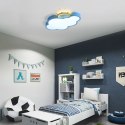 Lampa LED sufitowa plafon do pokoju dziecięcego ściemniana + pilot chmurka niebieska