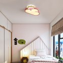 Lampa LED sufitowa plafon do pokoju dziecięcego ściemniana + pilot chmurka różowa