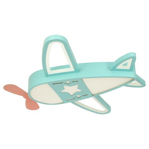 Lampa LED sufitowa plafon do pokoju dziecięcego ściemniana + pilot samolot