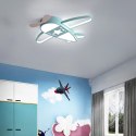 Lampa LED sufitowa plafon do pokoju dziecięcego ściemniana + pilot samolot