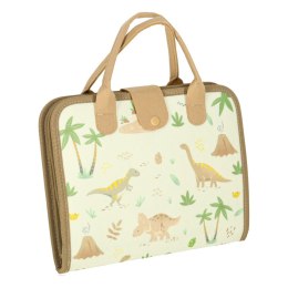 Tablica manipulacyjna sensoryczna montessori walizka dinozaury