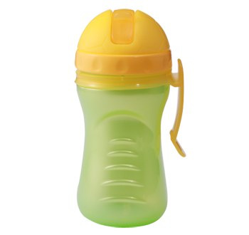 BabyOno Bidon sportowy ze słomką i z uchwytem 350ml 12m+ kod.1032