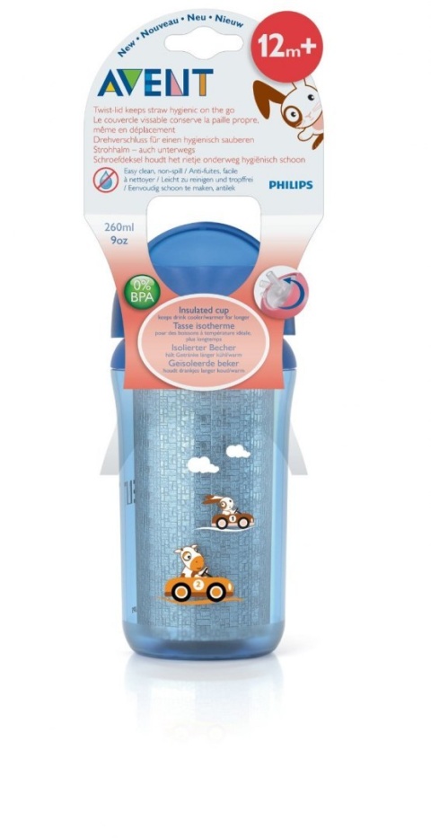 Philips Avent Nowy Kubek termiczny ze słomką 12m+ Scf766/00