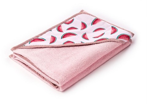 Miękkie bawełniane okrycie kąpielowe frotte 100x100 Sensillo Pastel - Pink