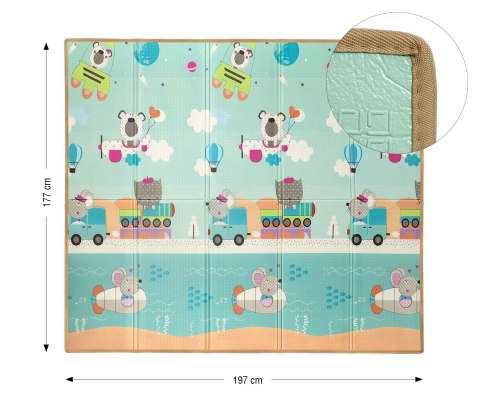 MILLY MALLY 6432 Mata piankowa składana Play Circus and Travel T1