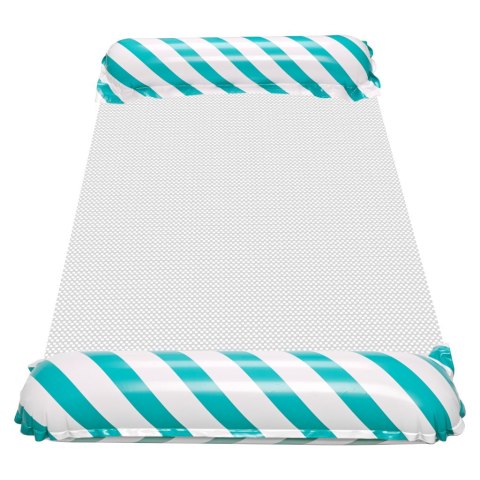 Materac dmuchany plażowy hamak wodny leżak fotel krzesło do pływania basenu niebieski