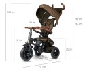 MILLY MALLY 6299 Qplay Rowerek Trójkołowy Rito Deluxe Rubber Brown