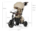MILLY MALLY 6303 Qplay Rowerek Trójkołowy Comfo Max Beige