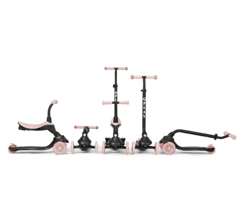 MILLY MALLY 6310 Qplay Hulajnoga Sema Evo 3w1 Coral Pink