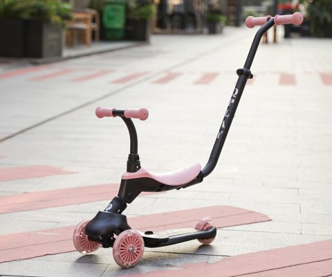 MILLY MALLY 6310 Qplay Hulajnoga Sema Evo 3w1 Coral Pink