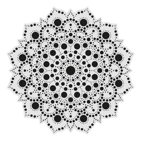 Malowanie kropkami DUO Słońce 20 cm