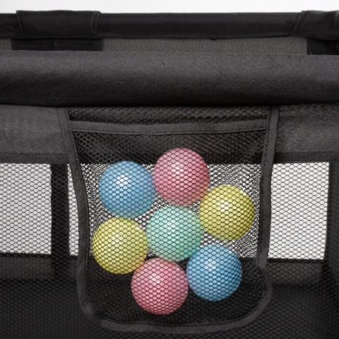 Kidwell Duży kojec plac zabaw FANKO Black 180x200