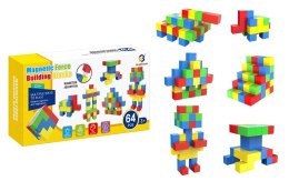 Klocki Magnetyczne 64 Elementy
