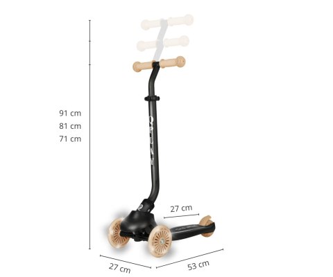 MILLY MALLY 6312 Qplay Hulajnoga Sema Evo 3w1 Khaki