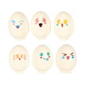 Układanka edukacyjna sorter dopasuj kształty jajka montessori zwierzątka 6 szt