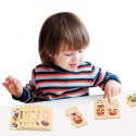VIGA Drewniana Układanka Edukacyjna Dzieci 6szt