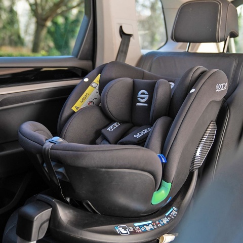 Sparco Kids SK7000i i-Size fotelik samochodowy 40-150 cm 0-12 lat - Grey