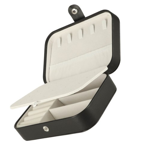 Szkatułka pudełko na biżuterię organizer czarny