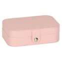 Szkatułka pudełko na biżuterię organizer różowy
