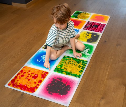 TULLO 703 Ścieżka sensoryczna - sensoryczne płytki z cieczą 30 cm 4 szt.