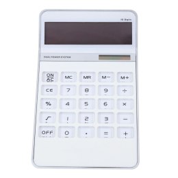 Kalkulator Biurowy Klasyczny 10D Wyświetlacz 10-Cyfrowy Solar Biały