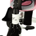 Rowerek trójkołowy Trike Fix V3 rower spacerówka 3w1 obracany 360 wolne koło różowy