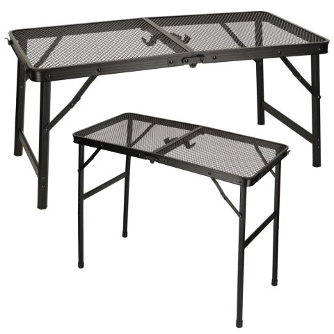 Stół stolik turystyczny LUARO kempingowy cateringowy składany 80 x 40 x 66 x 37 cm
