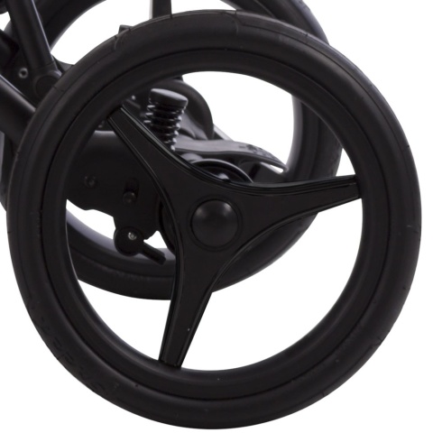 KOŁO TRIO IMIT 40 DUŻE - CZARNE + CZARNE + CZARNA RAMKA BEZDĘTKOWE