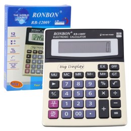 Kalkulator Biurowy Ronbon RB-1200V Duży Wyświetlacz 12-Cyfrowy