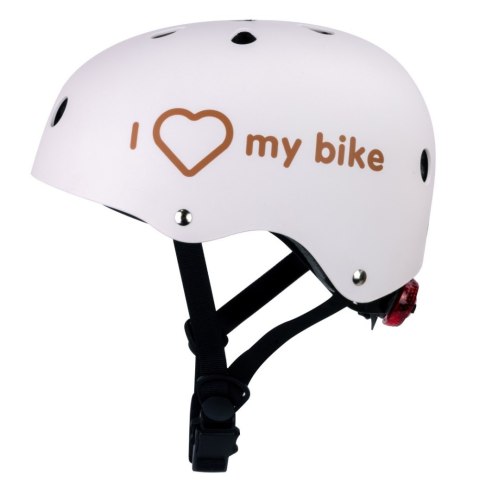 Kask M dla dzieci 3-7 lat - SUN BABY z lampką LED biały