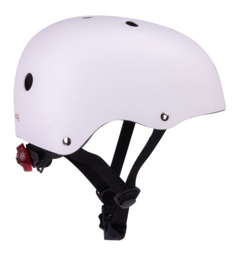 Kask M dla dzieci 3-7 lat - SUN BABY z lampką LED biały