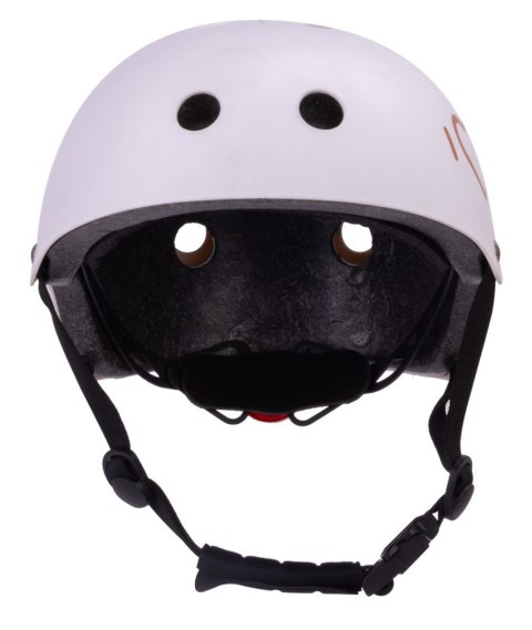 Kask M dla dzieci 3-7 lat - SUN BABY z lampką LED biały