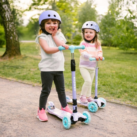 Kask ochronny dla dzieci Kidwell ORIX II na rower, rolki i hulajnogę! 52-56 cm - Violet Matt M