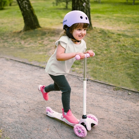 Kask ochronny dla dzieci Kidwell ORIX II na rower, rolki i hulajnogę! 52-56 cm - Violet Matt M